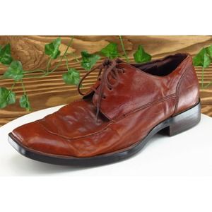 Born crown Shoes Sz‎ 10 M Brown Derby Oxfords Leather Men M2383